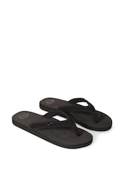 Animal Black Mens Tide Logo Flip Flops - Image 1 of 2