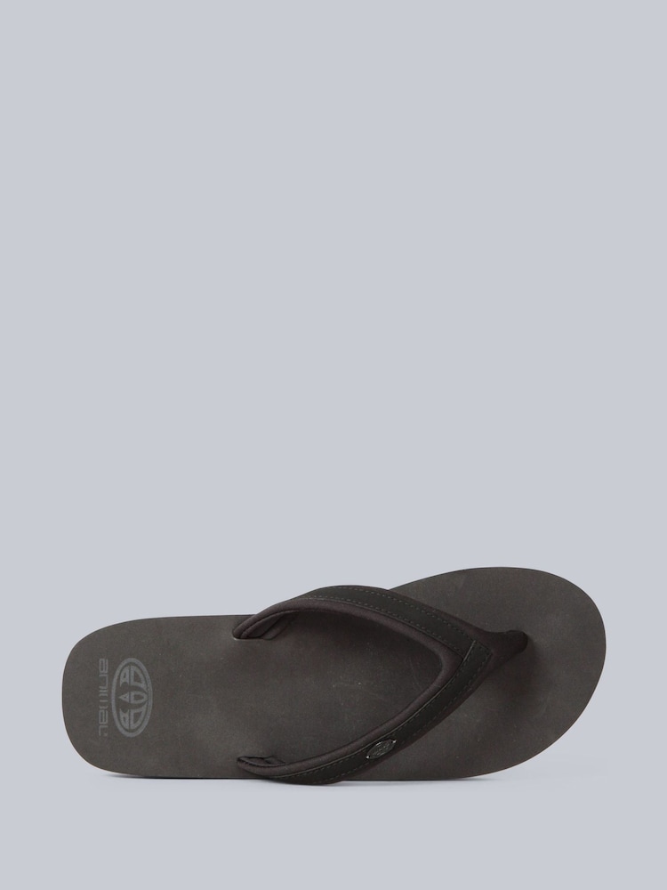 Animal Black Mens Tide Logo Flip Flops - Image 2 of 2