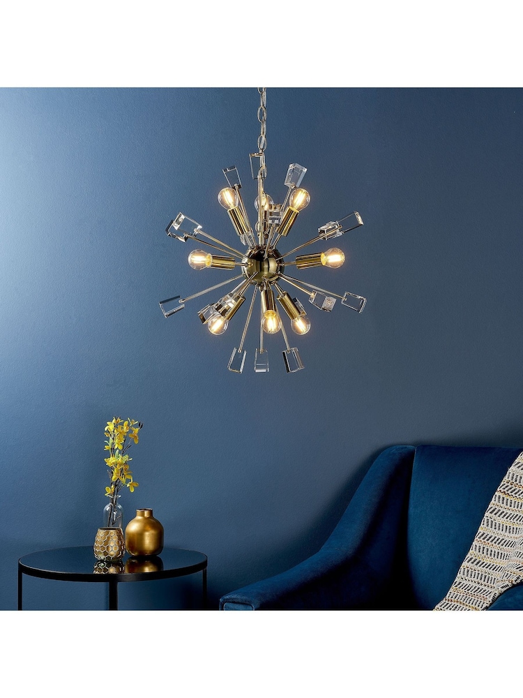 Gallery Home Brass Niro Ceiling Light Pendant - Image 1 of 8