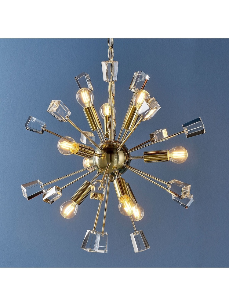 Gallery Home Brass Niro Ceiling Light Pendant - Image 2 of 8