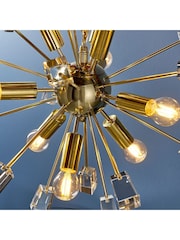 Gallery Home Brass Niro Ceiling Light Pendant - Image 3 of 8