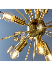 Gallery Home Brass Niro Ceiling Light Pendant - Image 6 of 8