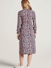 Thought Blue Thackery Lenzing™ EcoVero™ Printed Wrap Midi Dress - Image 2 of 7
