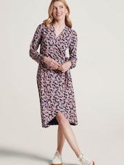 Thought Blue Thackery Lenzing™ EcoVero™ Printed Wrap Midi Dress - Image 5 of 7