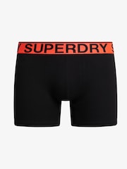Superdry Khaki Stripe/Khaki Grit/Black Boxers 3 Pack - Image 2 of 5