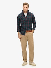 Superdry Montauk Check Navy 100% Cotton Vintage Check Shirt - Image 2 of 5