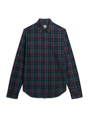 Superdry Montauk Check Navy 100% Cotton Vintage Check Shirt - Image 4 of 5