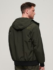 Superdry Green Surplus Nylon Hooded Bomber Jacket - Image 2 of 4