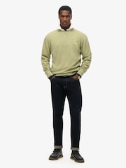 Superdry Lemon Drop 100% Cotton Marl Crew Sweater - Image 2 of 4