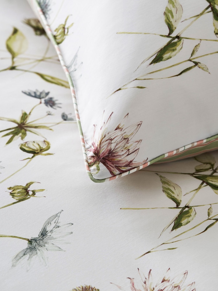 Nina Campbell Multi Dahlia Floral Duvet Cover and Pillowcase Set - Image 5 of 5