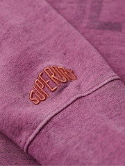 Superdry Shocking Pink 100% Cotton Marl Crew Sweater - Image 5 of 6