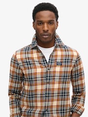 Superdry Orange Chrome Long Sleeve Lumberjack Shirt - Image 2 of 5
