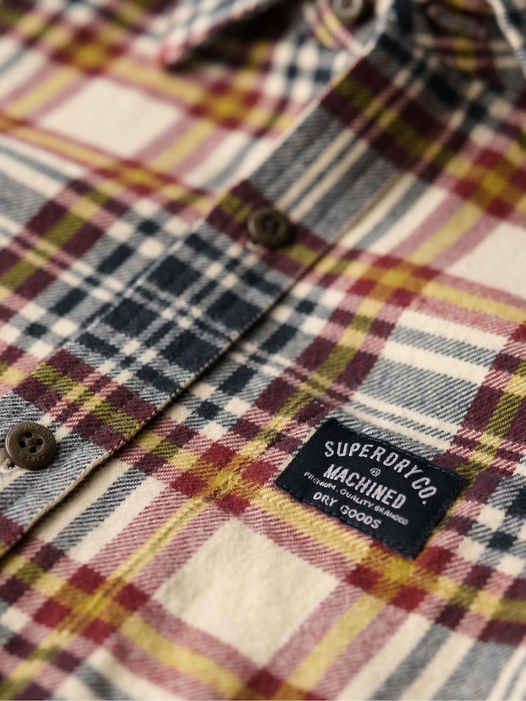 Superdry Orange Chrome Long Sleeve Lumberjack Shirt - Image 5 of 5