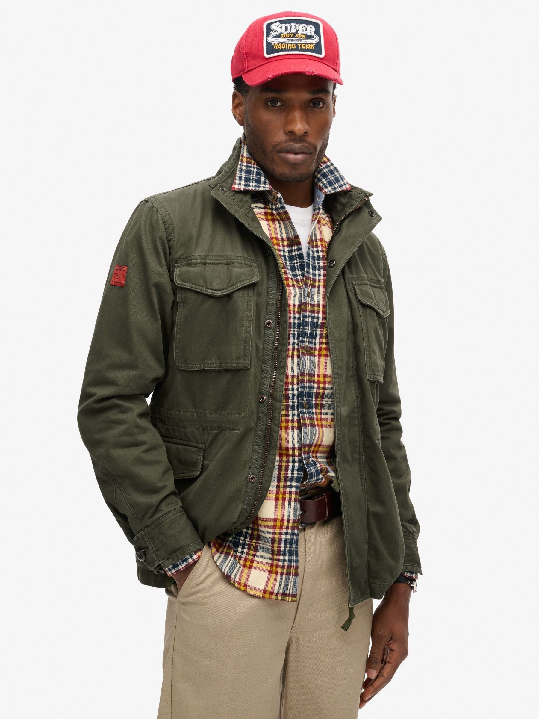 Buy Superdry Green 100 Cotton Rookie Military Jacket from Next Bahrain