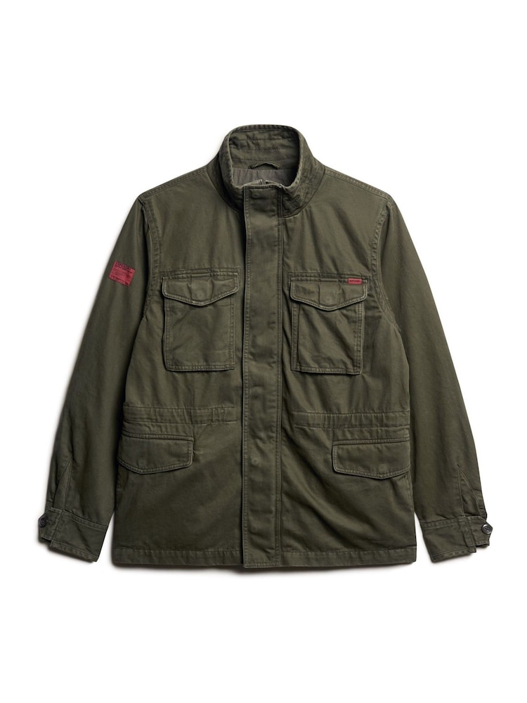 Superdry Green 100% Cotton Rookie Military Jacket - Image 5 of 6