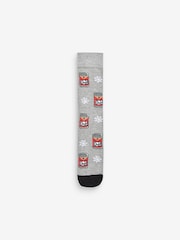 Simpsons Pattern Christmas Licence Socks 4 Pack - Image 2 of 5