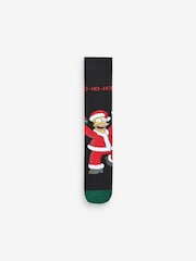 Simpsons Pattern Christmas Licence Socks 4 Pack - Image 4 of 5