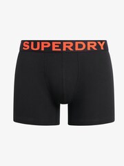 Superdry Black/Orange Boxers 3 Pack - Image 3 of 6