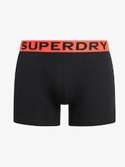 Superdry Black/Orange Boxers 3 Pack - Image 4 of 6