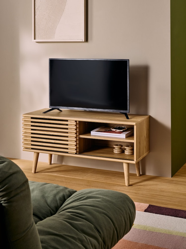 MADE.COM Oak Tulma TV Unit - Image 2 of 6