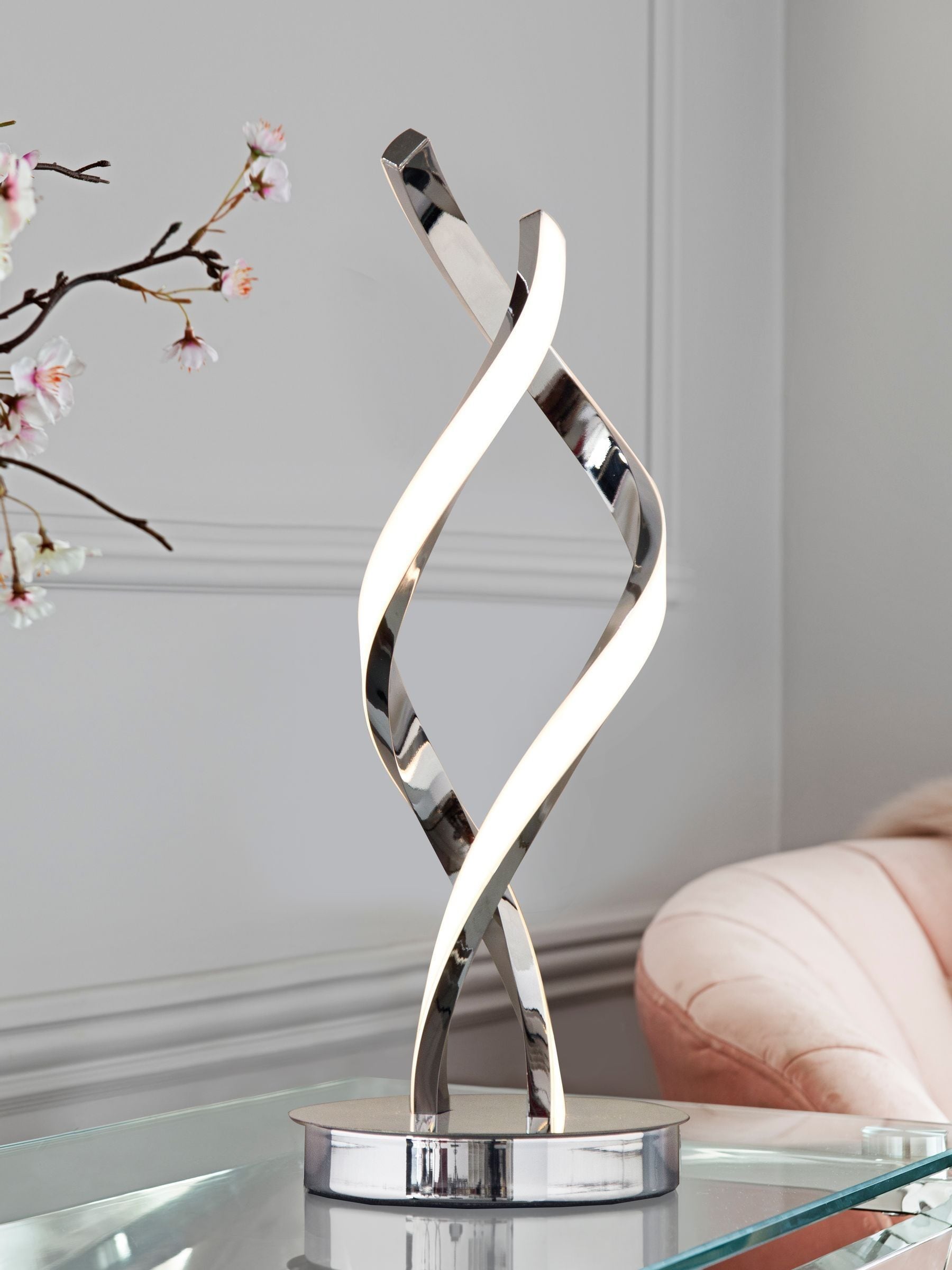 Buy Chrome Callie LED Table Lamp from the Next UK online shop