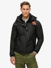 Superdry Black/Orange Hooded Mtn Winbreaker Jacket - Image 1 of 5