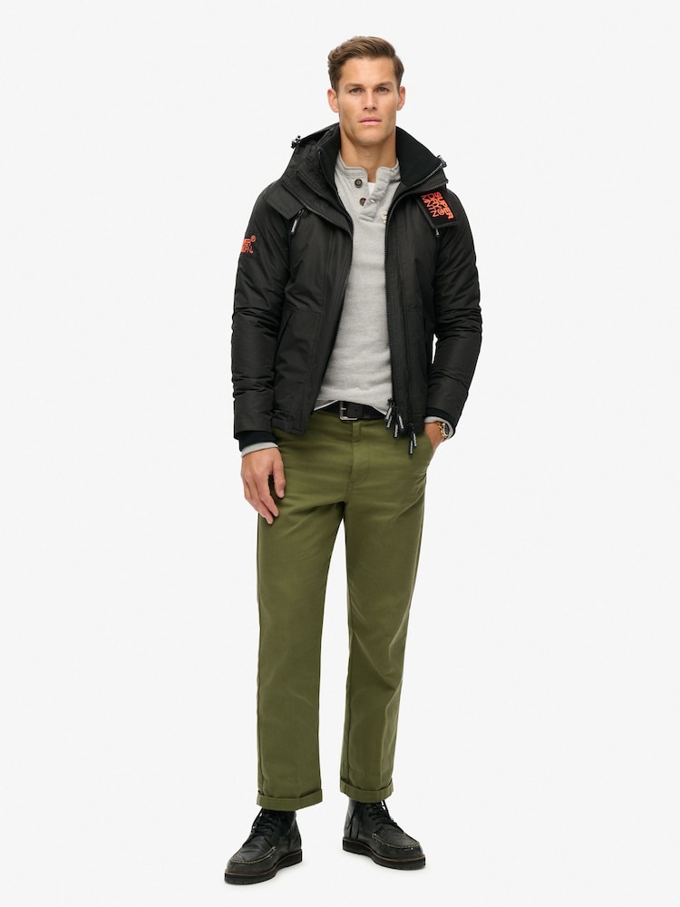 Superdry Black/Orange Hooded Mtn Winbreaker Jacket - Image 2 of 5