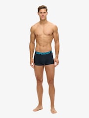 Superdry Eclipse Navy/Neon Black/Orange Boxers 3 Pack - Image 5 of 7