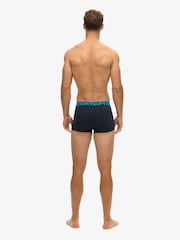 Superdry Eclipse Navy/Neon Black/Orange Boxers 3 Pack - Image 6 of 7