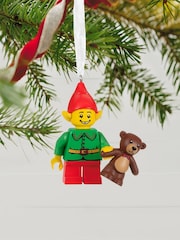 Hallmark LEGO Elf and Teddy Christmas Bauble - Image 1 of 4
