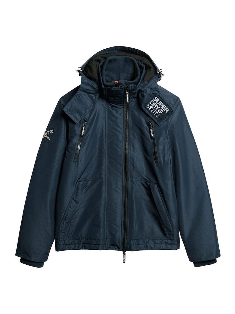 Superdry Eclipse Navy Hooded Mtn Winbreaker Jacket - Image 6 of 6