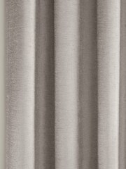 Enhanced Living Grey Savoy Eyelet Ready Made Blackout Eyelet Curtains - Image 3 of 3