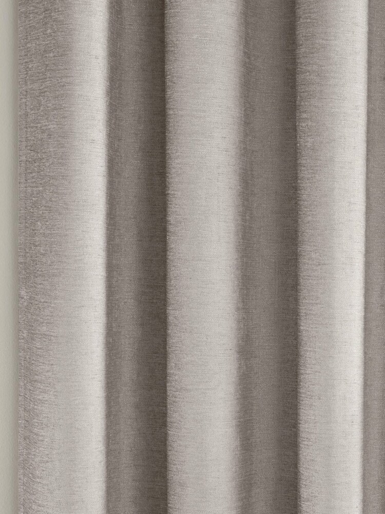 Enhanced Living Grey Savoy Eyelet Ready Made Blackout Eyelet Curtains - Image 3 of 3