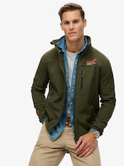 Superdry Army Khaki Softshell Trekker Track Jacket - Image 2 of 6