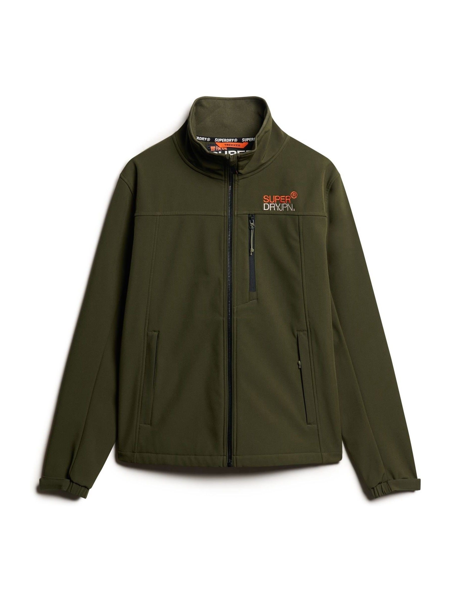 Buy Superdry Army Khaki Softshell Trekker Track Jacket from
