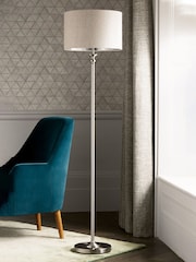 Brushed Chrome Burford Floor Lamp - Image 1 of 1