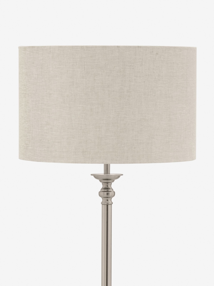 Brushed Chrome Burford Floor Lamp - Image 8 of 8