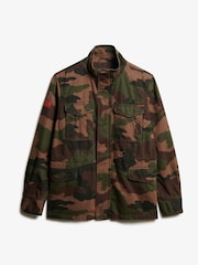 Superdry Troops Camo Green 100% Cotton Rookie Military Jacket - Image 4 of 5