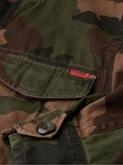 Superdry Troops Camo Green 100% Cotton Rookie Military Jacket - Image 5 of 5