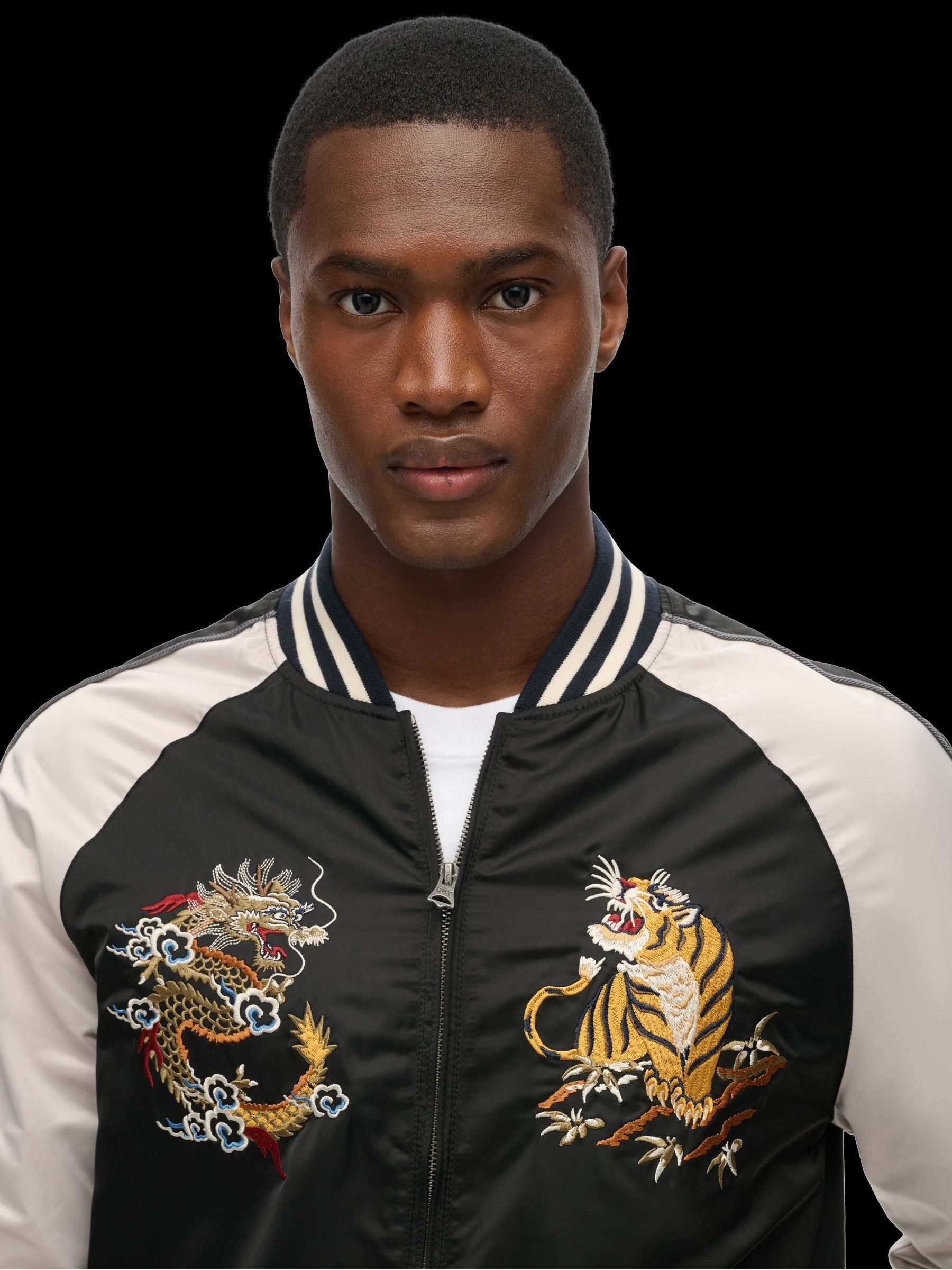 Buy Superdry Meteorite Black Suikajan Embroidered Bomber Jacket