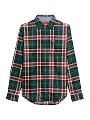 Superdry Oregon Check Green Long Sleeve 100% Cotton Lumberjack Shirt - Image 10 of 15