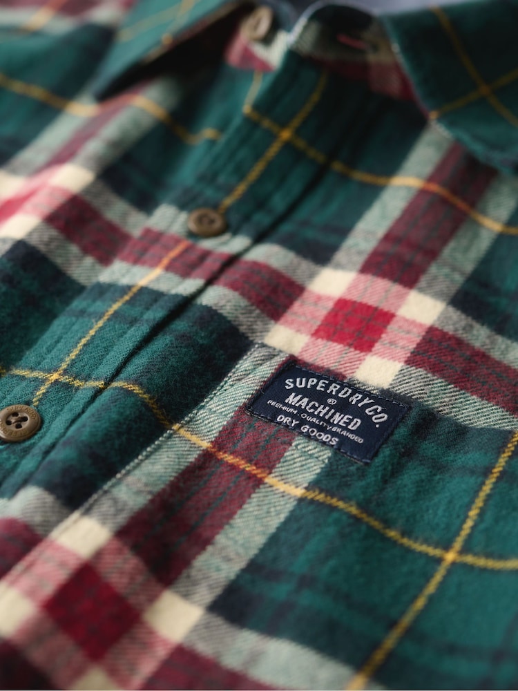 Oregon karirast; s karirastim vzorcem zelena - Superdry dolg rokav; Superdry dolg rokav; z dolgimi rokavi Lumberjack srajce - Slika 7 iz 7 Oregon karirast; s karirastim vzorcem zelena - Superdry dolg rokav; Superdry dolg rokav; z dolgimi rokavi Lumberjack srajce - Slika 7 iz 7