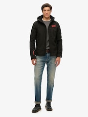Черный - Superdry мягкая куртка-треккер с капюшоном и ракушками - Изображение 1 из 5