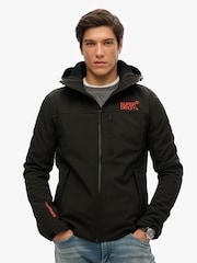 Черный - Superdry мягкая куртка-треккер с капюшоном и ракушками - Изображение 2 из 5