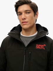 Черный - Superdry мягкая куртка-треккер с капюшоном и ракушками - Изображение 3 из 5