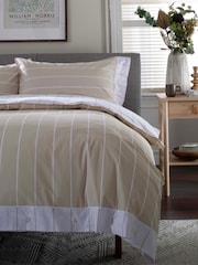 The Lyndon Company Natural Pin Stripe Duvet Cover and Pillowcase Set - Image 5 of 5