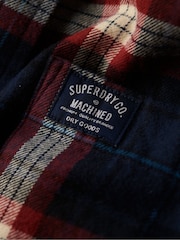 Superdry Oregon Check Navy Long Sleeve Lumberjack Shirt - Image 4 of 5