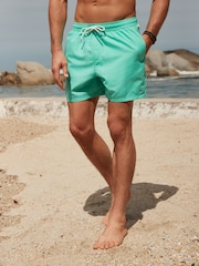 Aqua Green Palm Logo Essential Swim Shorts - Image 5 of 13