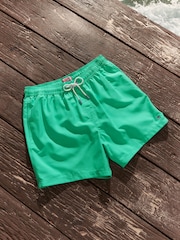 Aqua Green Palm Logo Essential Swim Shorts - Image 8 of 13