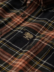 Negro a cuadros Bryce - Superdry Long Sleeve Lumberjack Shirt - Imagen 6 de 6